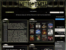 Tablet Screenshot of metal-temple.com